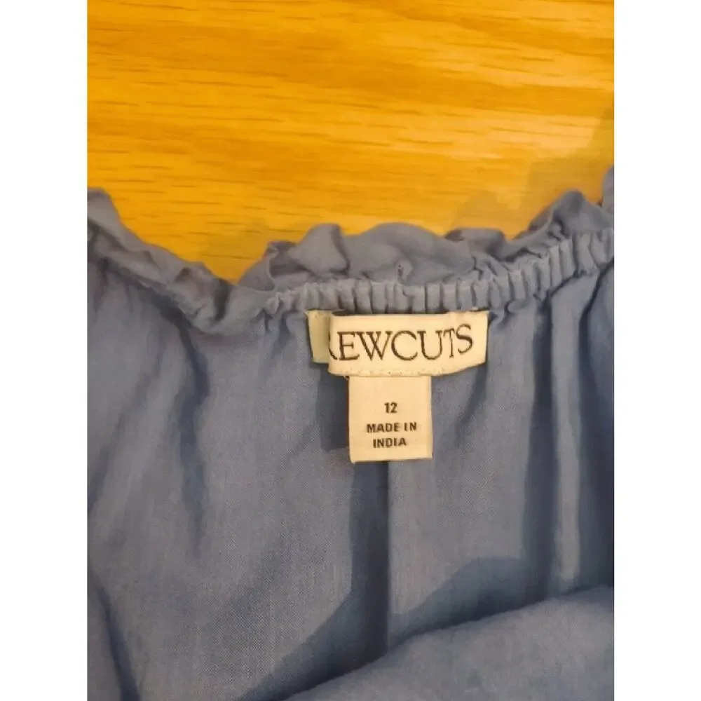 Crewcuts Sleeveless Ombre Blue Casual Sundress Smocked Waist Size 12 GU